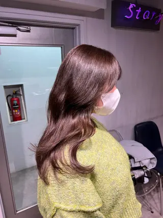 ロング NANAMI🩵 大人可愛い韓国ヘアのヘアスタイル