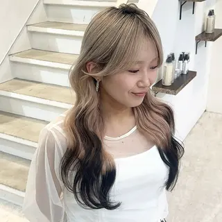 カラー 🎀韓国ボブ/ハイト ーン/まりん🎀のヘアスタイル