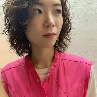 ミディアム パーマ tension 【テンション】のヘアスタイル