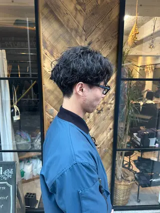 パーマ メンズ 【gemini店長】 メンズ特化中野稜平のヘアスタイル