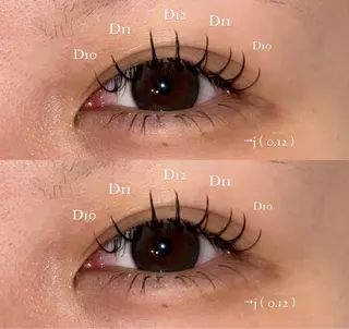 マツエク・マツパ NORA senaのマツエク・マツパデザイン