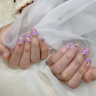ミディアム 💜MIYA nail川崎店のネイルデザイン