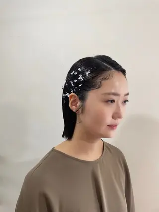 ヘアアレンジ mopa所属・mopa_kaede 暖色カラー/ロングのヘアスタイル