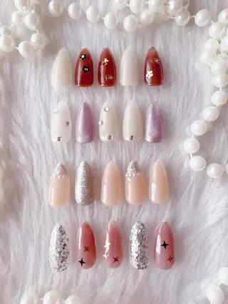 ネイル kao nail マグネット/長さだしのネイルデザイン