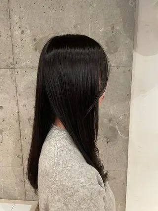ロング カラー うる艶カラー/美髪 トリートメント/めいのヘアスタイル