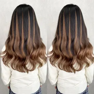 ミディアム 💎馴染むエクステ ×カラーTOMO💎のヘアスタイル