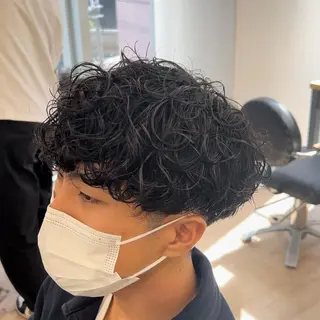 パーマ メンズ 浜野 泰斗のヘアスタイル