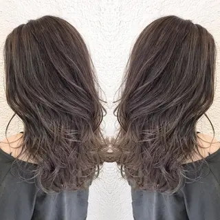セミロング カラー シールエクステ⭐️ オオミタクヤのヘアスタイル