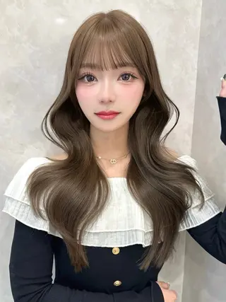 ロング カラー MAEUL   NAGOYA所属・kaho /レイヤーカットのヘアスタイル