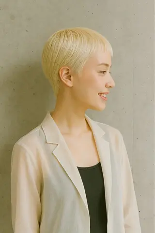 ショート カラー ヘアアレンジ HOME所属・ウツミ ケイタのヘアスタイル