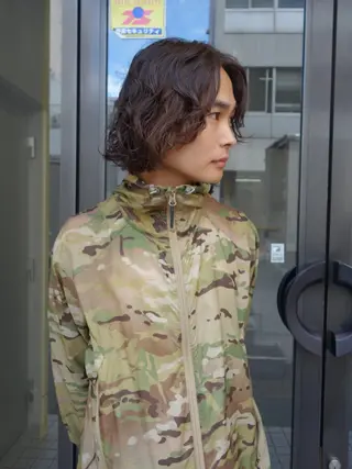 パーマ メンズ pole所属・【pole】 minaのヘアスタイル