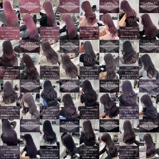 ロング カラー ［銀座］淡色 ラベンダー🫧大村のヘアスタイル