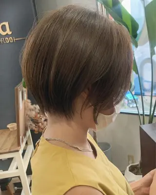 ショート 縮毛矯正/ショート/ レイヤー/畑中正敏のヘアスタイル