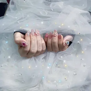 ネイル パーツ全部¥110 サロンミミのネイルデザイン