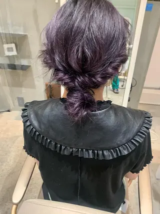 カラー ハイトーン/顔まわり レイヤー/YUKAのヘアスタイル