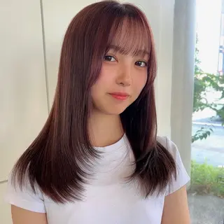 セミロング カラー YUIMARL asumiのヘアスタイル