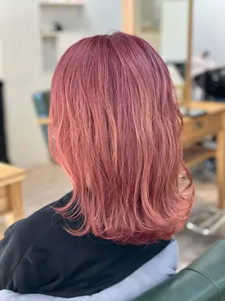 ミディアム カラー 加藤 雄大のヘアスタイル