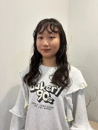 ロング 中田 陽菜のヘアスタイル