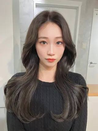 ロング カラー 韓国レイヤー/ 顔周り💕田中将吾のヘアスタイル