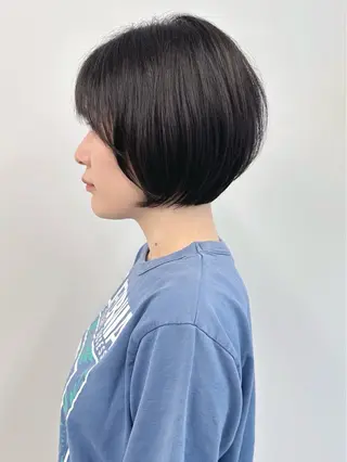 ショート 小顔ボブ/お悩み解決 /ボブパーマ/とういのヘアスタイル