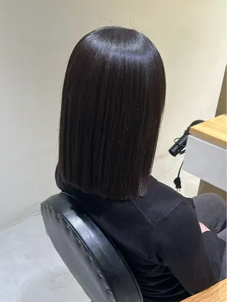 ミディアム ツヤ感/透明感カラー /蟹江/harunaのヘアスタイル