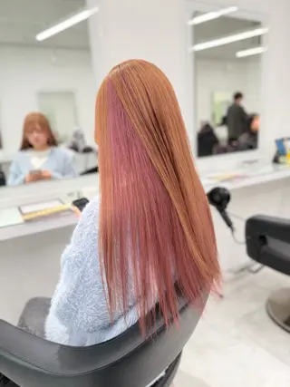 セミロング カラー ❄最強かわいいカラー ❄️MINA❄️のヘアスタイル