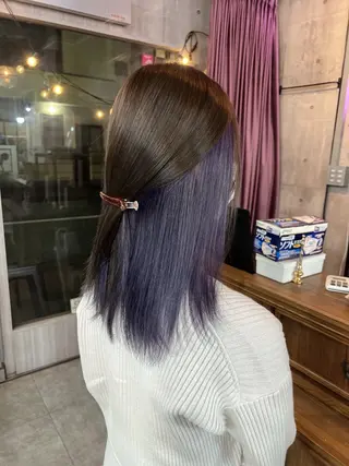 ミディアム カラー MIRACミラク所属・☀️ハイトーンボブ ☀️石川 海斗のヘアスタイル