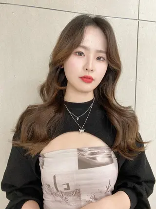 ロング カラー ヘアアレンジ 韓国ヘア/髪質改善 TAKAHIROのヘアスタイル