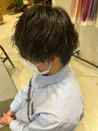 パーマ メンズ 福島 果音のヘアスタイル