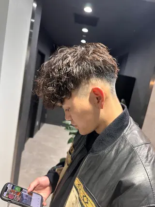 ショート パーマ メンズ 【メンズサロン】 BLUCK 横浜のヘアスタイル