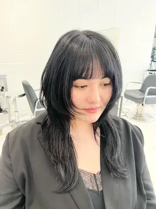 セミロング カラー HARU//原宿🤍 リピート率NO.1のヘアスタイル