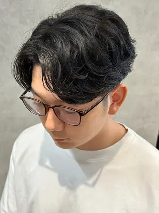 ミディアム パーマ メンズ 🔥メンズ専門🔥 塩拓巳のヘアスタイル