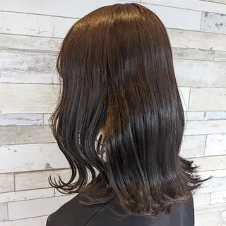 ミディアム 松本 湧貴のヘアスタイル