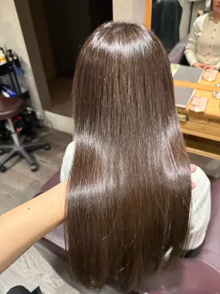 ロング 中川歩　髪質改善 ツヤカラー【横浜】のヘアスタイル