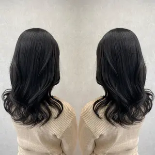 セミロング カラー tocca 💜石田愛結💜のヘアスタイル