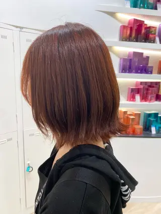 ミディアム カラー 垢抜け/レイヤー/ ハイトーン/アスナのヘアスタイル