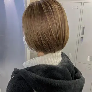 セミロング カラー 海外デザイン🇺🇸 石渡諒太のヘアスタイル