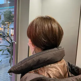 ショート カラー 渡辺俊介 暗髪カラー /美髪矯正/髪質改善のヘアスタイル