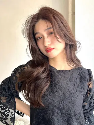 セミロング カラー ボブ・レイヤーカット 吉敷航一のヘアスタイル