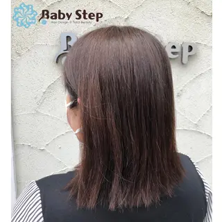 セミロング カラー Baby Step ウエノのヘアスタイル