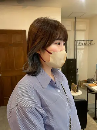ミディアム 顔周りカット 🎀サヤカ🎀のヘアスタイル