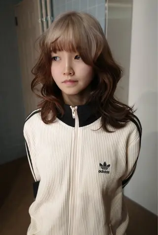 セミロング カラー 原宿ハイトーンカラー 🥑/aimuのヘアスタイル