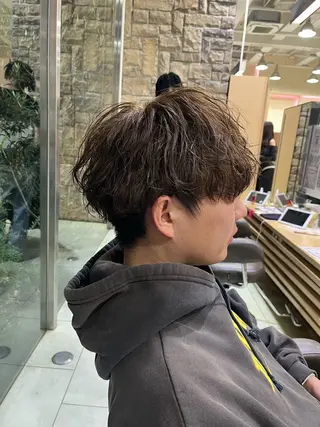 カラー パーマ メンズ だいじゅ/パーマ/ メンズカット/カラーのヘアスタイル