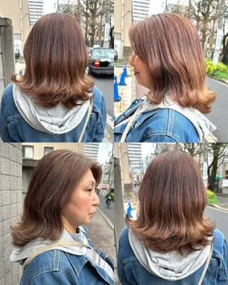 ロング 宇都 唯のヘアスタイル