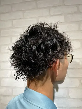 ミディアム パーマ メンズ 🌞谷川 幸也🌞のヘアスタイル