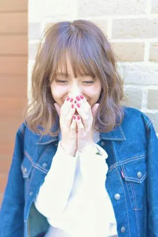 ショート ミディアム カラー ainico +所属・前濱 ノゾミのヘアスタイル