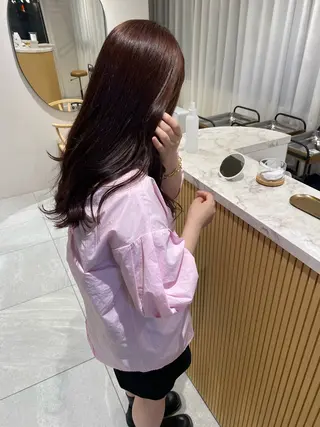 カラー knock所属・knock　國友 華乃のヘアスタイル