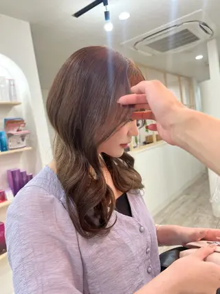 セミロング TOKI mahoのヘアスタイル