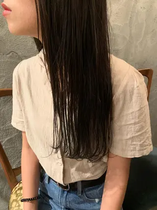 ロング カラー パーマ メンズ 鎌田卓也/髪質改善 /透明感カラーのヘアスタイル