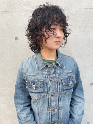 ミディアム パーマ 過ごしやすい美容室 でありたいのヘアスタイル